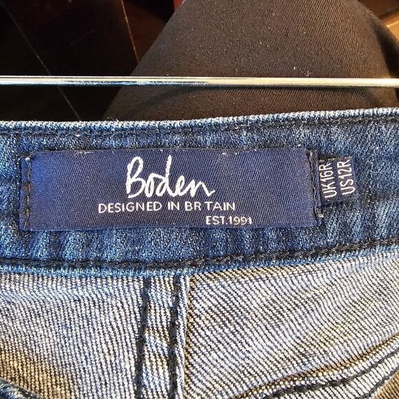Boden Women's Nautical Bootcut Jeans Size 12R - Picture 5 of 5
